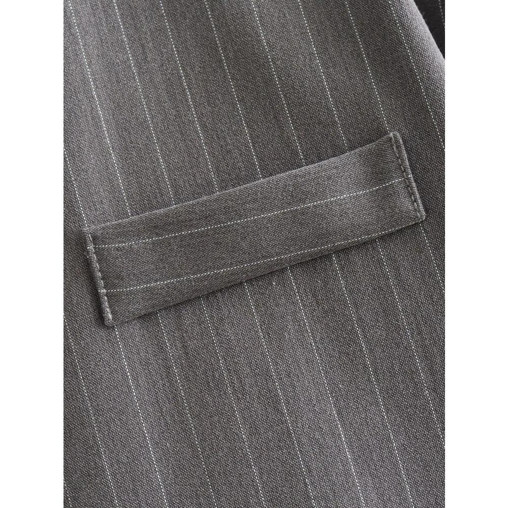 Женский комплект из полосатого пиджака и топа — фото 14