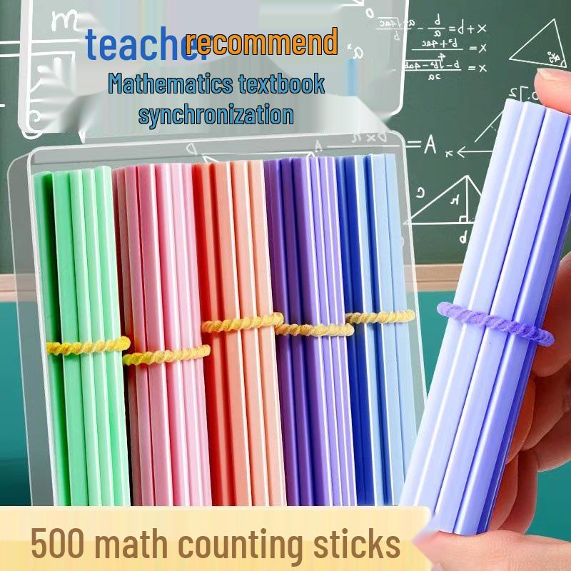 500 Colorful Counting Sticks for Math - Perfect for Elementary Abacus Teaching Aids