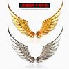 3D Aluminum Metal Car Badge Sticker Self‑Adhesive Angel Eagle Wing Emblem For Trunk Side Body Scratch Hiding Auto Exterior Decor Accessories