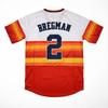 Men's Vintage-Style Stitched Baseball Jerseys 2 Alex Bregman 5 Jeff Bagwell 7 Craig Biggio 24 Jimmy Wynn 34 Nolan Ryan   S-3XL