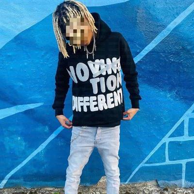 European and American Autumn Street Personality Hip-hop Letter Printed Hoodie Sweatshirt