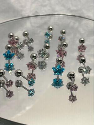 Exquisite Zircon Star Earrings for Women: Niche Design with Screw Buckle & Titanium Steel Cochlear Studs