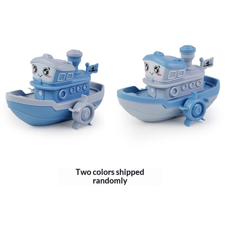 

1Pcs Cute Cartoon Ship Boat Clockwork Toy Wind Up Toy Kids Water Swimming Beach Game For Children Gifts Baby Bath Boys Toys синій
