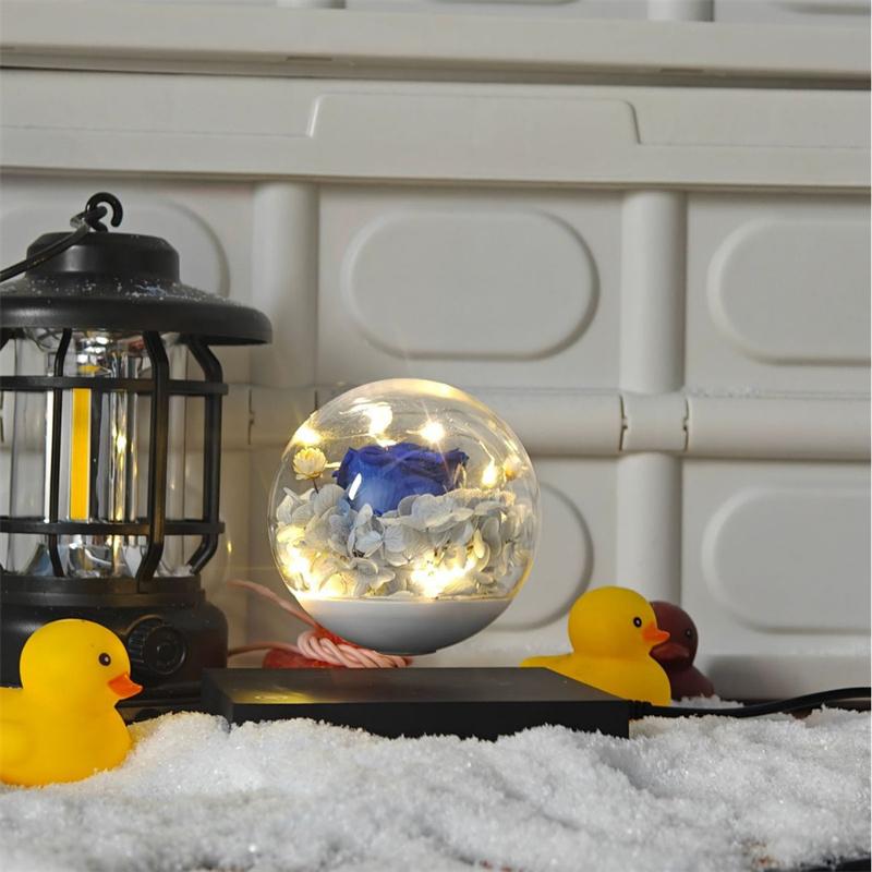 NEUE magnetische schwebende Blume Lampe mit schwarzem Sockel, 360° freie Drehung, Heimdekoration Geburtstagsgeschenk Valentinstagsgeschenk