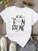 (Asian Size) Print love style cute Fashion Female Tee Top Women Clothing T Shirt Woman Short Sleeve Graphic T-shirts