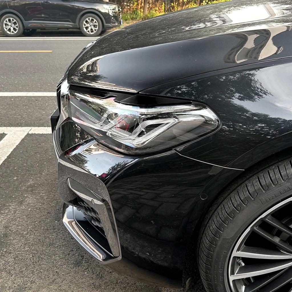 Pair HeadLight Guards For BMW 5 Series G30 G31 2025-2025 LCI Car Front Headlight Eyebrow Sticker Modification Protection
