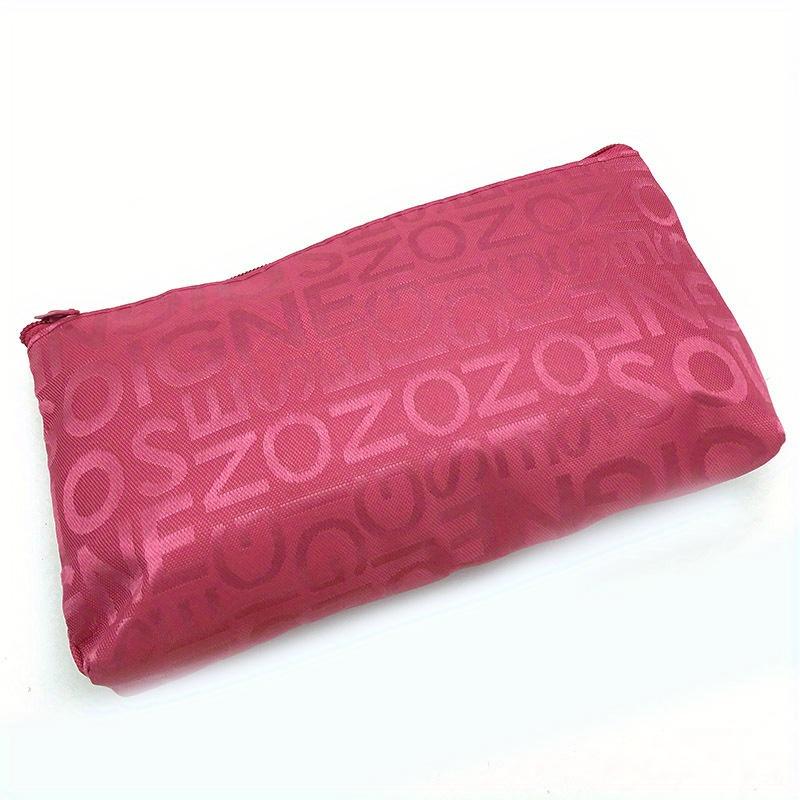 1pc Cute Large Cosmetic Bag - Durable Fabric Travel Makeup Organizer with Zipper Closure,Spacious Toiletry Bag for Women Cosmetic Storage