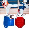 Adjustable Protective Vest Leather Texture Chest Armors Breathable Taekwondo Abdomen Protectors Suitable for Sports