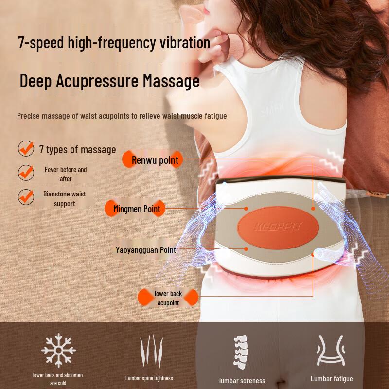 KPF-W04 Lumbar Heat & Vibration Massager CN plug (adapter included)
