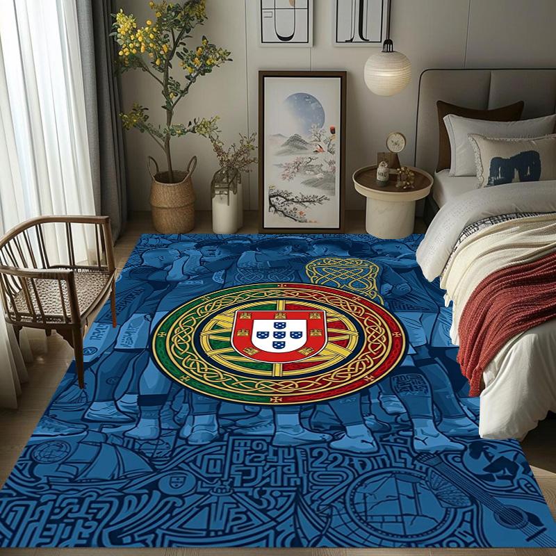 Royal Emblem Fabric carpet Living room and bedroom mats Doormat Art Christmas gifts Doormat