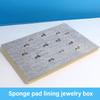 Stylish Pack of 5 Jewelry Tray Foam Inserts Sturdy Sponge Home Accessory for Earrings Necklace Rings Display Box