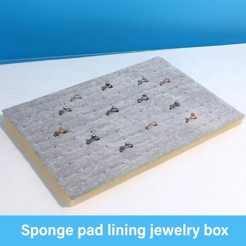 Stylish Pack of 5 Jewelry Tray Foam Inserts Sturdy Sponge Home Accessory for Earrings Necklace Rings Display Box