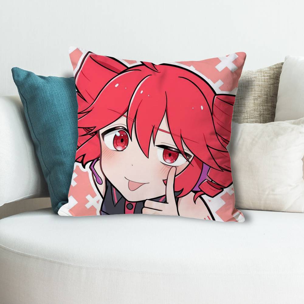 KKasane Cute TTeto Anime Celebrity Merchandise AllMatch Printed Pillow Case Sofa Car Office Room Decoration Protector