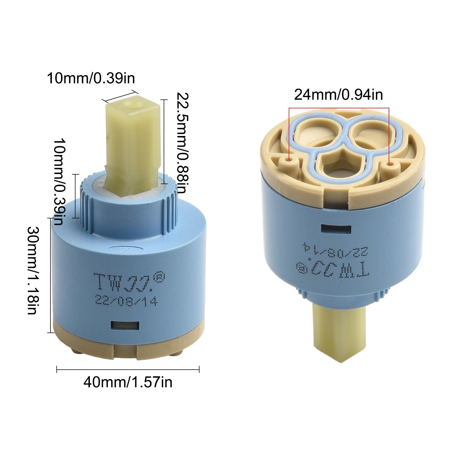 

Brand New Bathroom Ceramic Cartridge Replacement Accesssory 40mm