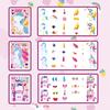 12Sheets Rainbow Horse Children DIY Puzzle Sticker Games Unicorn Birthday Party Make A Face Funny Assemble Jigsaw Stickers Gifts