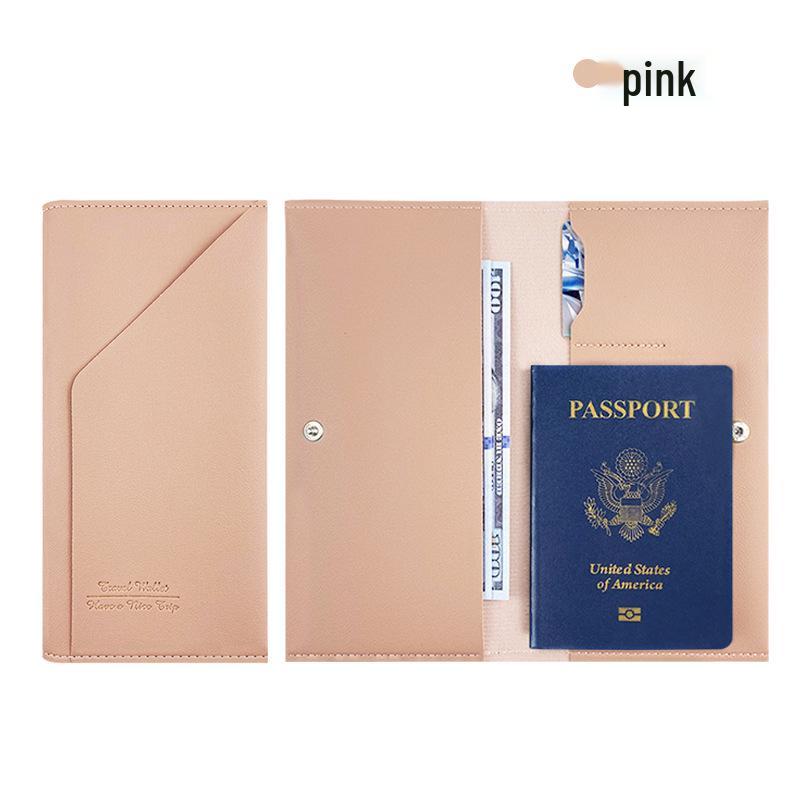 Customizable PU Leather Passport Holder with Hot Stamping - Thickened Document Storage Bag