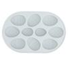 Multi Functional Easter Egg Shaped Cake Mold Silicone Chocolate   Baking Mold Accessory(Blue Grey )