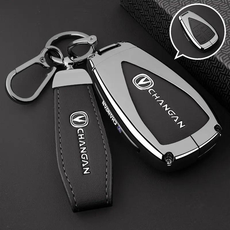 2025 Changan CS75plus Key Case: Luxury Leather Buckle for Third/Fourth Gen Crown Edition