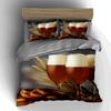 Beer pretzel wheat Bedding Duvet cover sets Duvet covers Pillowcases gifts (1 * Duvet Cover 2 * Pillowcases, without duvet insert)