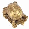 Bronze Exquisite Carving Brass Lucky Chinese Tortoise Shape Furnishing Craft Decoration
