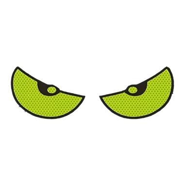 1 Par Pegatinas Reflectantes Ojo de Diablo para Motocicleta Coche Delanteras Traseras Adhesivas Decorativas Reflectantes Decoración de Vehículo