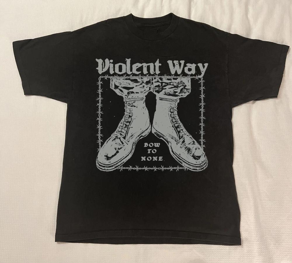 Violent Way Band Bow To None T Shirt Full Size S-5XL Unisex T-Shirt M