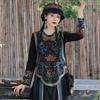 Ethnic Embroidered Chinese-Style Sleeveless Cardigan Vest