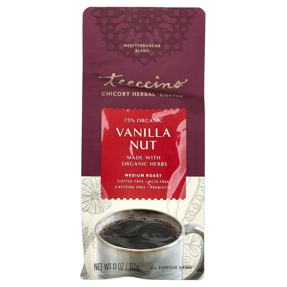 Teeccino Chicory Herb Coffee Vanilla Nut Medium Roast Caffeine-Free 312g (11oz) 312g - 1 ea