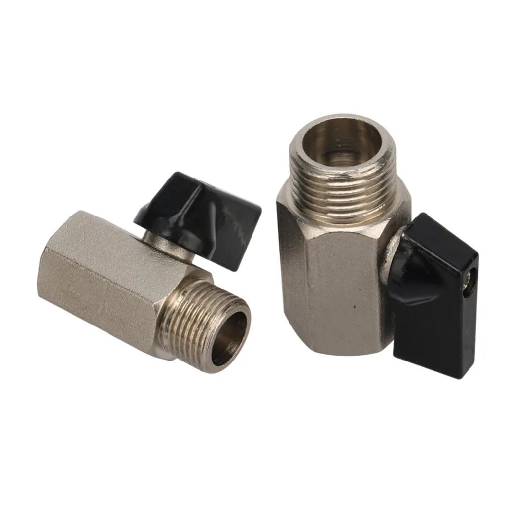 1/8" 1/4" 3/8" 1/2" BSP Male/Female Thread Mini Brass Ball Valve Air Compressor Switch Garden Irrigation Water Shut Off Valve