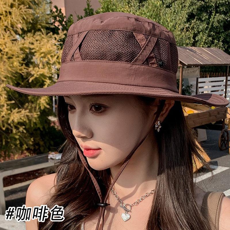 Summer eaves fisherman hat UV protection sun hat women outdoor fishing sun protection breathable mountaineering sun hat men