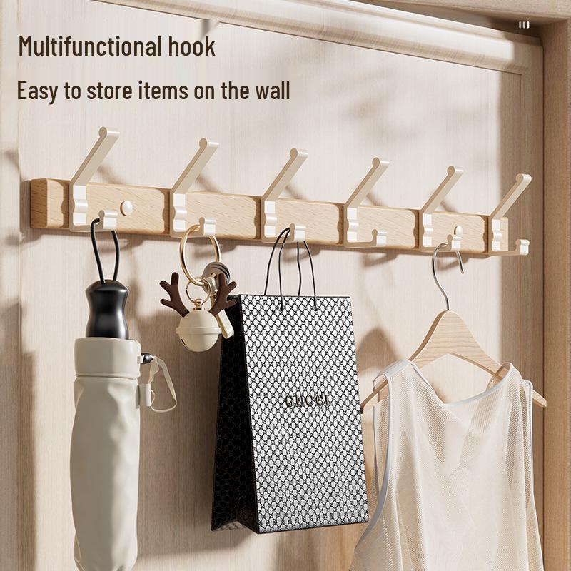 Buchenholz Bohrloser Starker Türrückseiten Haken Garderobenständer Aufhänger