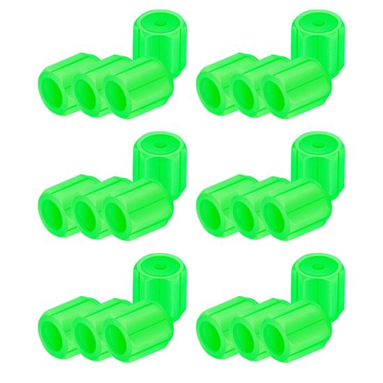 Glowing Car Tire Valve Caps Waterproof Glow In The Dark Tire Lights Night Safety Light Universal Bicycle Stem Covers for Car Truck SUV Motorcycle