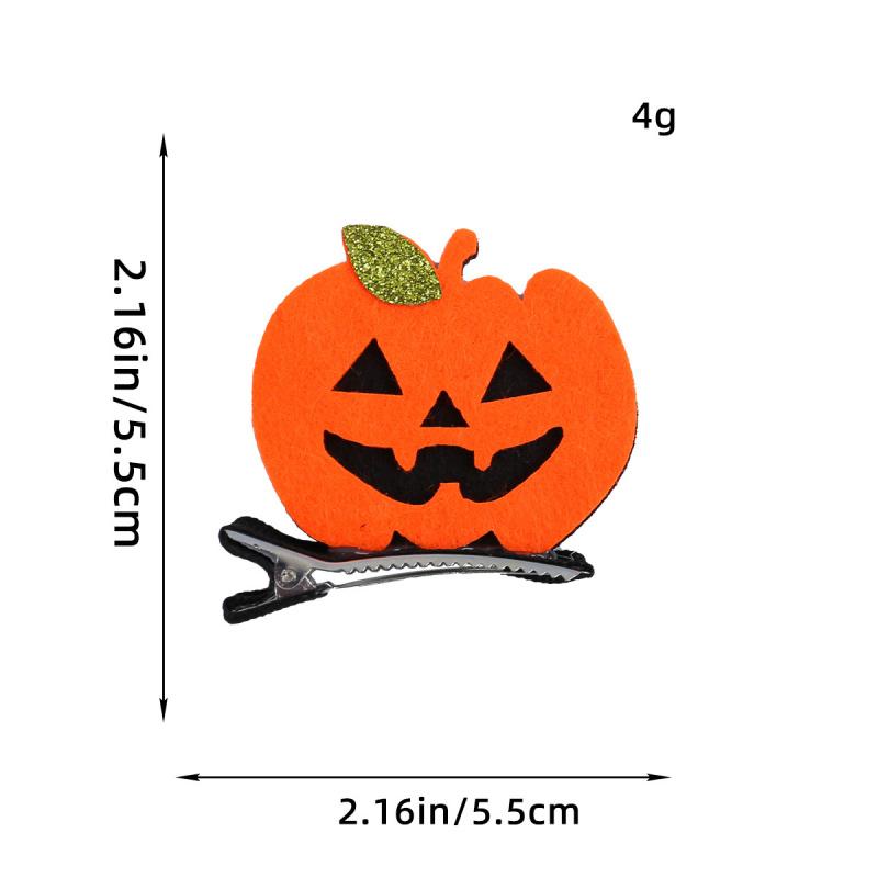 2pcs/Set Halloween Pumpkin Hair Clips, Halloween Party Headpieces, Cosplay Performances, Ball Costumes, Props, Hair Accessories