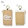 Key Pass Pouch Snoopy Commuter Pass Case Key Case with Reel Applique Smart Key Car Bicycle Key Reel Type Key Ring 2 Card Storage Accessory Case