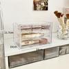 Clear Acrylic Jewelry Organizer Boxes Grids Dustproof Drawer Table Cosmetic Organizer Set Layers Makeup Powder Storage Rack Gift