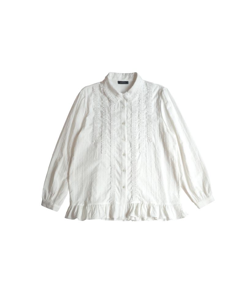 KOOKEESEE Bella Lace Blouse (White)