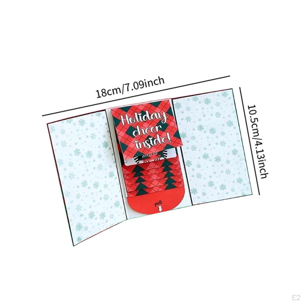 Christmas Gift Card Booklet Party Favors Xmas Decoration, Gifts DIY Decorative Holiday for Friends