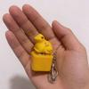 Decompression Toy Frog Croaking Fidget Key Chain Rechargeable Frog Clicker with Realistic Sounds Portable Stress Relief Toy