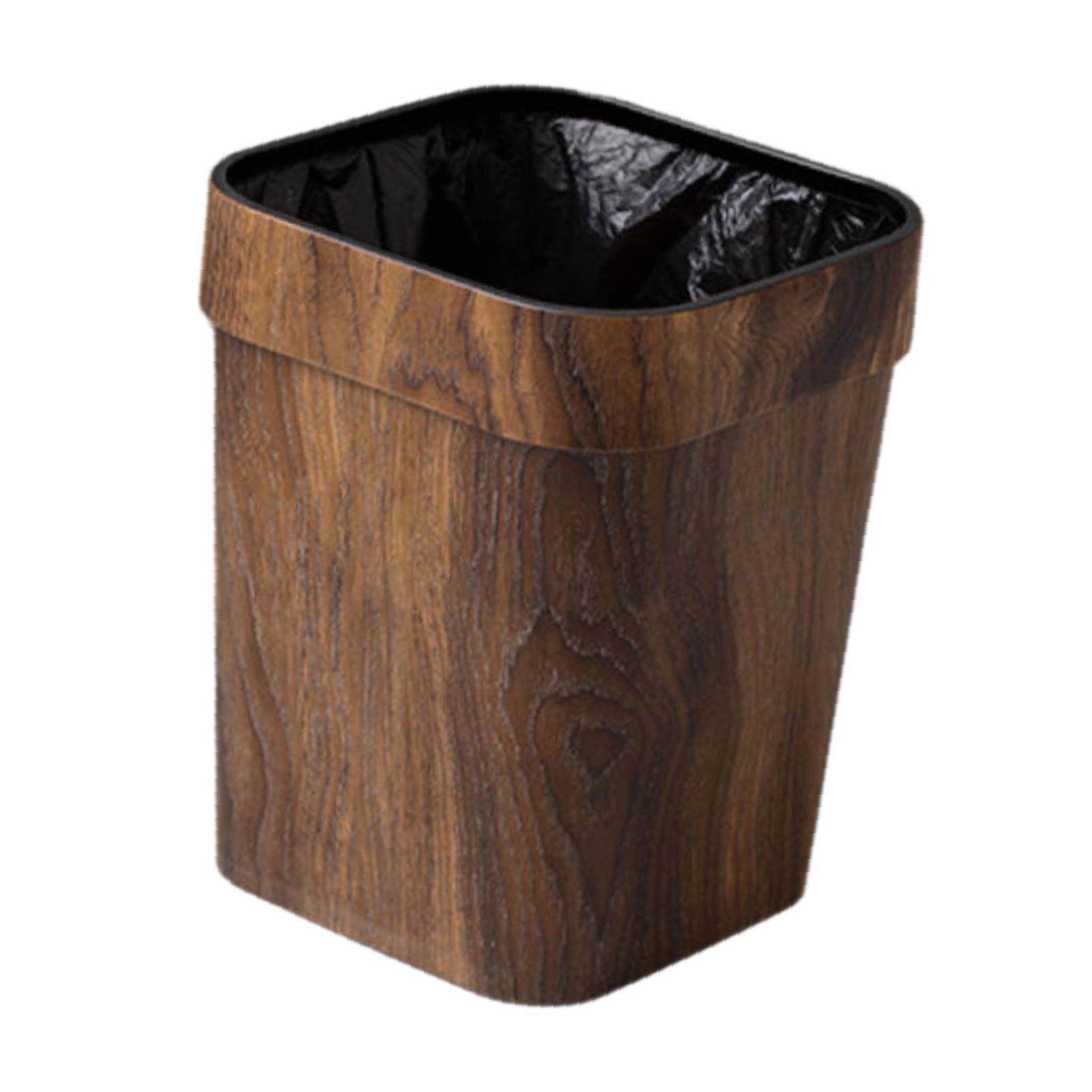 

Trash Can Farmhouse Household Garbage Container for Bedroom Office near Desk