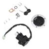 Motorcycle Ignition Switch Gas Cap Cover Seat Key Lock Set Replacement for Suzuki R600 R750 R1000 GSF650