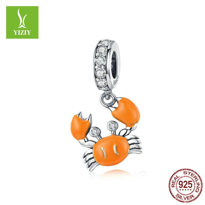 

Yin Ziyun Cute Crab DIY Bracelet Beads with Creative Oil Dripping Crab Pendant BSC076 Loose Bead