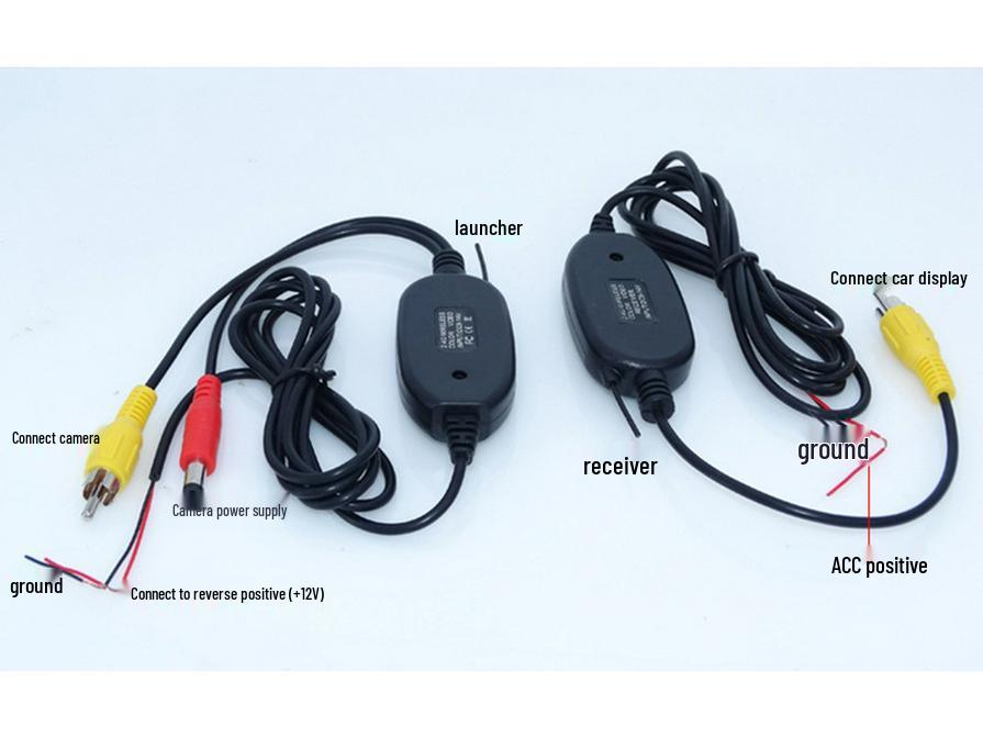 7-Inch Rearview Mirror Monitor with Wireless Reversing Camera & 7 Infrared Lights