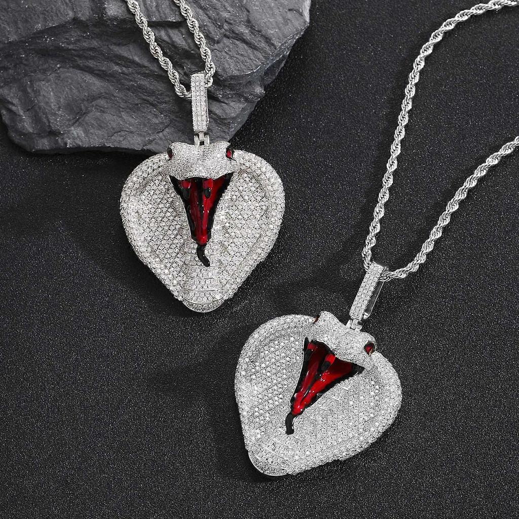Punk Snake Necklaces For Women Classic Animal Zircon Snake Pendant Necklace Female Birthday Statement Jewelry Gift
