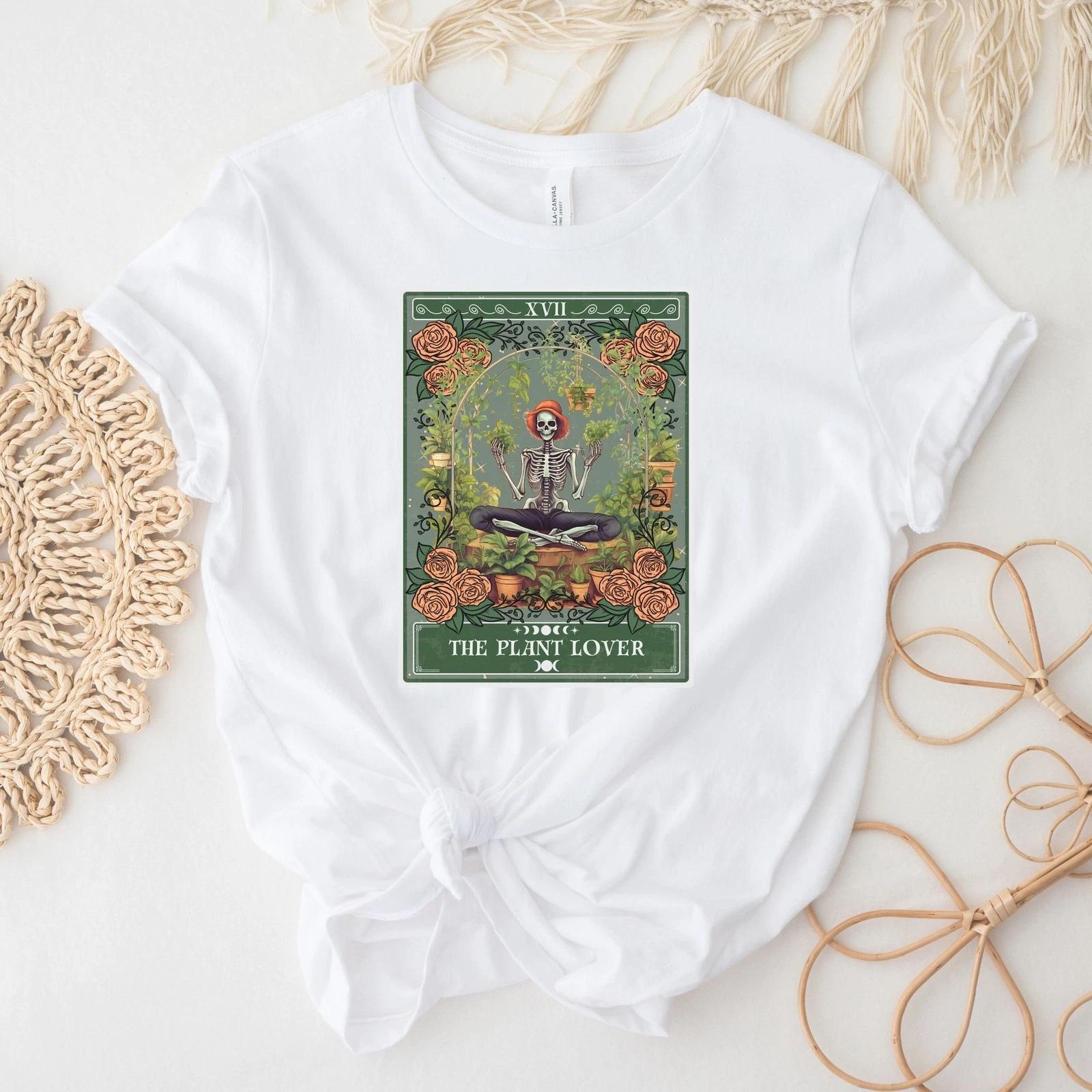 Plant Lover Tarot Card Shirt, Gardening 4XL