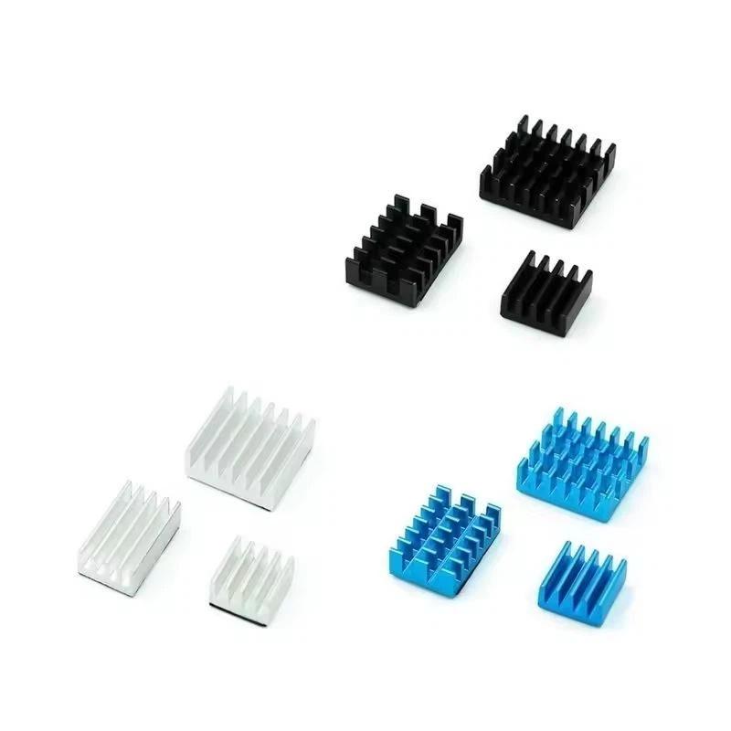 For Raspberry Pi 4 Heat Sink 3Pcs Raspberry Pi 4B Aluminum Heatsink Radiator Cooling Kit Cooler For Raspberry Pi 4 Model B