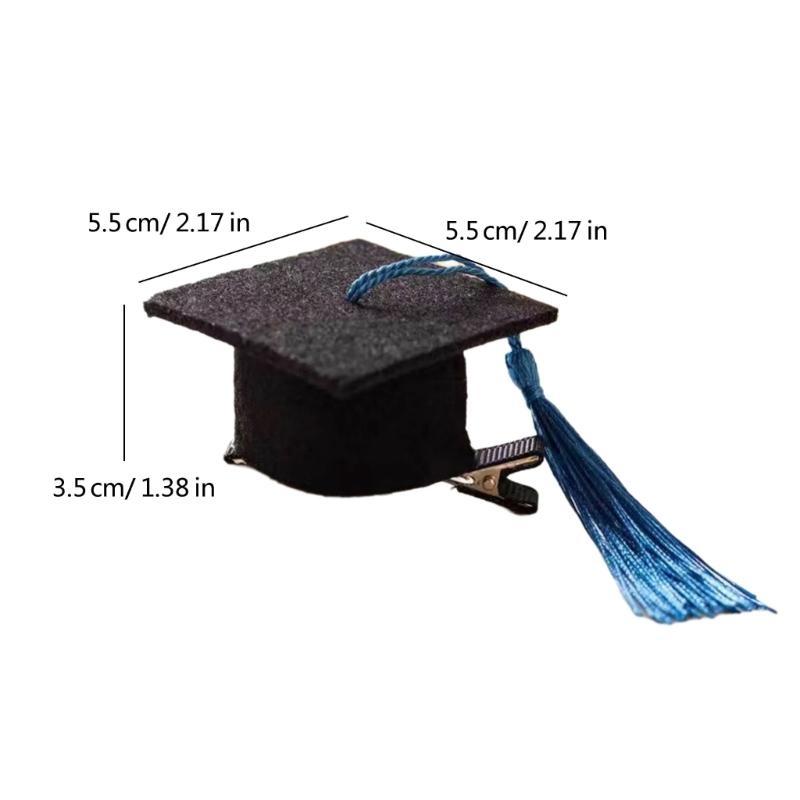 1 pcs Mini Cute Graduation Cap Hair Clip Accessory Party Graduation Hat Hairpins for Girl Headdress Jewelry