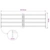 Vidaxl Adjustable Window Grate, 4 Metal Bars, 1000-1500 Mm
