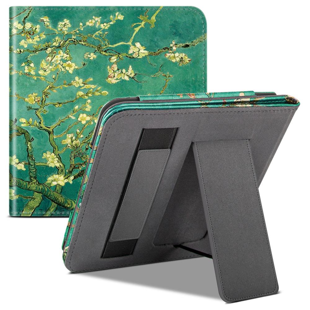 For Kobo Libra 2 N418 Kickstand Case Pattern Printing PU Leather E-Reader Cover
