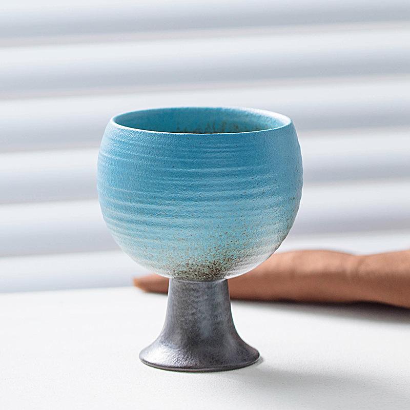 Japanese-Style Coarse Pottery Cup Kiln Change Coffee Cup Creative Goblet Ceramic Cup High Value Water Cup Household Cup