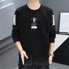 Men's Fleece-Lined Thickened Casual Loose Long Sleeve Warm Base Layer for Autumn and Winter